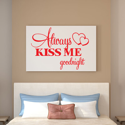 〖Follure〗Always Kiss Me Goodnight Home Decor Wall Sticker Decal Bedroom Vinyl Art Mural 
〖Follure〗Always Kiss Me Goodnight Home Decor Wall Sticker Decal Bedroom Vinyl Art Mural