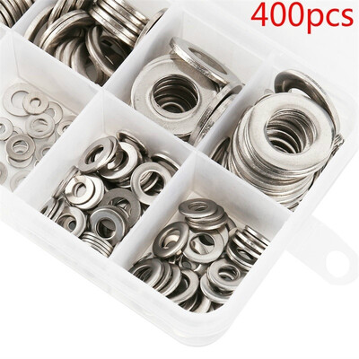 400 pcs Stainless Steel Washer Spring Metric Washer Assortment Set - M2 M25 M3 M4 M5 M6 M8 M10
400 pcs Stainless Steel Washer Spring Metric Washer Assortment Set - M2 M25 M3 M4 M5 M6 M8 M10