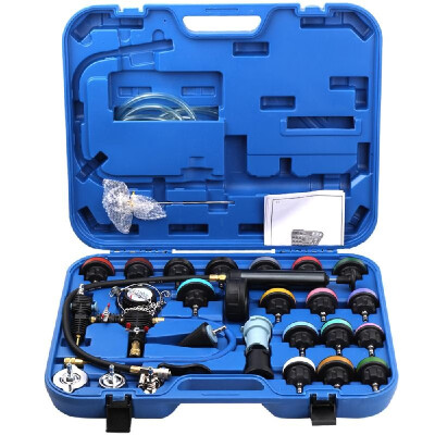 28pcs Universal Radiator Pressure Tester Vacuum Type Cooling System Test Detector Kits
28pcs Universal Radiator Pressure Tester Vacuum Type Cooling System Test Detector Kits