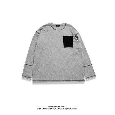 MIJKO Mens Wear Fall&Winter New Colour-impact Splicing Pocket TEE Men&Women Can Wear High Street Long Sleeve T-shirts
MIJKO Mens Wear Fall&Winter New Colour-impact Splicing Pocket TEE Men&Women Can Wear High Street Long Sleeve T-shirts