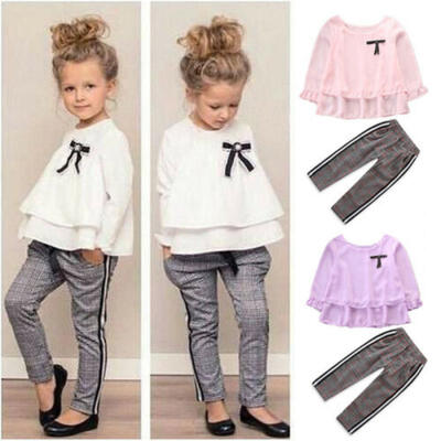 Fashion Toddler Kids Baby Girl Top T-shirt Long Pants Plaid Outfits Clothes 1-6T
Fashion Toddler Kids Baby Girl Top T-shirt Long Pants Plaid Outfits Clothes 1-6T
