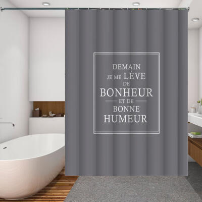 Greensen Gray Motto Waterproof Polyester Shower Bath Curtain with 12 Hooks Shower CurtainBath Curtain
Greensen Gray Motto Waterproof Polyester Shower Bath Curtain with 12 Hooks Shower CurtainBath Curtain