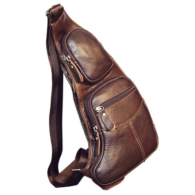 Genuine Leather Cowhide Vintage Sling Bag for Men Backpack Chest Back Day Pack Travel fashion Cross Body Messenger Shoulder Bag
Genuine Leather Cowhide Vintage Sling Bag for Men Backpack Chest Back Day Pack Travel fashion Cross Body Messenger Shoulder Bag