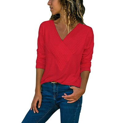 Nomeni Womens Casual Wrap Front V Neck Long Sleeve Loose Fit Basic Blouse Shirt Tops
Nomeni Womens Casual Wrap Front V Neck Long Sleeve Loose Fit Basic Blouse Shirt Tops