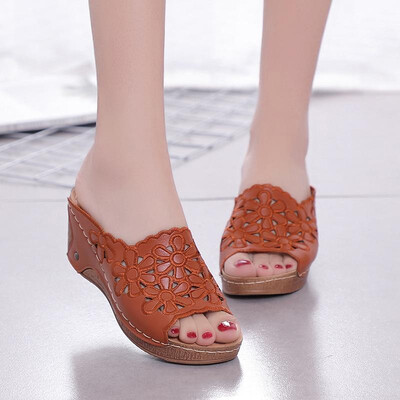 2019 summer large size female sandals&slippers with hollow flowers female wild casual brown 37
2019 summer large size female sandals&slippers with hollow flowers female wild casual brown 37