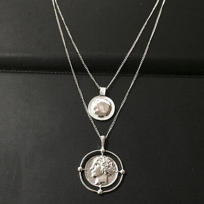 Vintage Pendant Necklace Bohemian Female Double-layer Necklace Retro Gold Carved Coin Necklace Circle Jewelry Collares New 2019
Vintage Pendant Necklace Bohemian Female Double-layer Necklace Retro Gold Carved Coin Necklace Circle Jewelry Collares New 2019