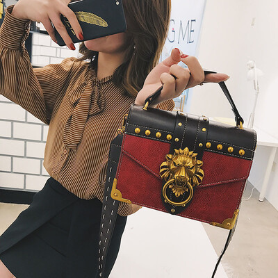 Luxury Famous Brand Shoulder Bags Female Lion Head Lock Handbag Women PU Leather Messenger Crossbody Bags Fashion Party Clutch
Luxury Famous Brand Shoulder Bags Female Lion Head Lock Handbag Women PU Leather Messenger Crossbody Bags Fashion Party Clutch