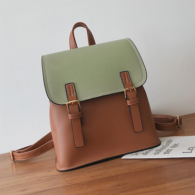 Shoulder bag women 2019 new Korean version of Joker simple contrast small backpack retro British student bags
Shoulder bag women 2019 new Korean version of Joker simple contrast small backpack retro British student bags