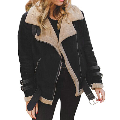Roseonmyhand Winter Women Faux Fur Fleece Coat Outwear Warm Lapel Biker Motor Jacket
Roseonmyhand Winter Women Faux Fur Fleece Coat Outwear Warm Lapel Biker Motor Jacket
