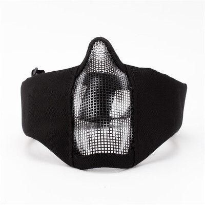 ZL-V12 Half-face Mesh Mask Impact-resistance Protective Mask Ear Protection Carbon Steel Mesh for Outdoor CS Paintball Match Tacti
ZL-V12 Half-face Mesh Mask Impact-resistance Protective Mask Ear Protection Carbon Steel Mesh for Outdoor CS Paintball Match Tacti