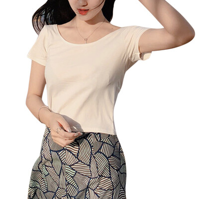 Women Summer Fashion Sexy Bow-knoted Slim Fit Backless Short Sleeve Solid Color T-shirts
Women Summer Fashion Sexy Bow-knoted Slim Fit Backless Short Sleeve Solid Color T-shirts