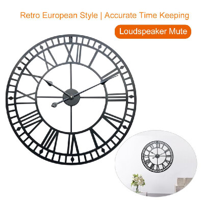 Round Wall Clock Black Vintage Mute Quartz Movement Decoratieve Clock Living Room Large Iron Hanging Clock
Round Wall Clock Black Vintage Mute Quartz Movement Decoratieve Clock Living Room Large Iron Hanging Clock