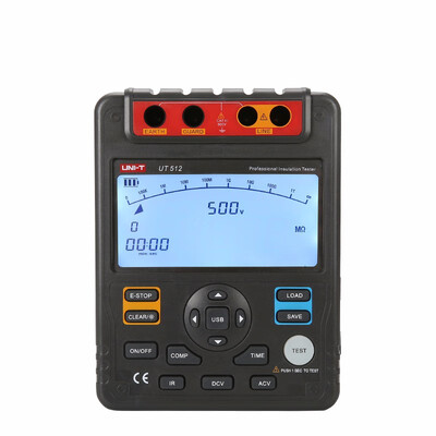 UNI-T UT512 Digital Insulation Resistance Tester Meter Megohmmeter Low Ohm Ohmmeter Voltmeter Auto Range 2500v Usb Interface ohm
UNI-T UT512 Digital Insulation Resistance Tester Meter Megohmmeter Low Ohm Ohmmeter Voltmeter Auto Range 2500v Usb Interface ohm