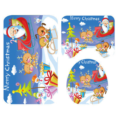〖Follure〗Santa Christmas Print Toilet Bathroom Mat And Shower Curtain Four-Piece Set
〖Follure〗Santa Christmas Print Toilet Bathroom Mat And Shower Curtain Four-Piece Set