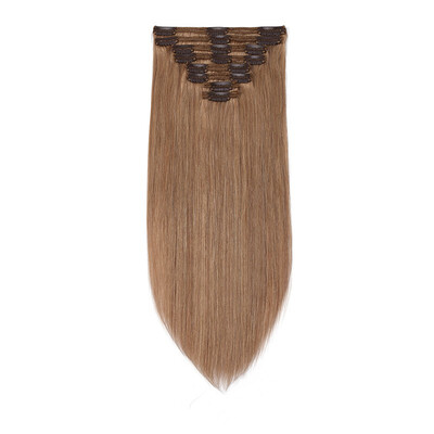 Clip in 100 Remy Human Hair Extensions double weft Grade 7A Quality Full Head 8pcs 18clips Soft Silky Straight for Women
Clip in 100 Remy Human Hair Extensions double weft Grade 7A Quality Full Head 8pcs 18clips Soft Silky Straight for Women