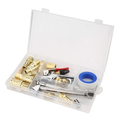 Greensen 23pc American Type Air Compressor Fittings Accessory Tool Kit for Dust Blow Gun Tire Pressure
Greensen 23pc American Type Air Compressor Fittings Accessory Tool Kit for Dust Blow Gun Tire Pressure