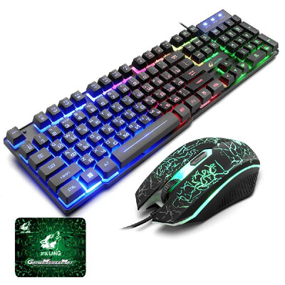 Free Wolf Colorful Backlight Wired Gaming Keyboard & Mouse Combo Adjustable DPI Gaming Keyboard&Mouse Combo Russian Version T5
Free Wolf Colorful Backlight Wired Gaming Keyboard & Mouse Combo Adjustable DPI Gaming Keyboard&Mouse Combo Russian Version T5