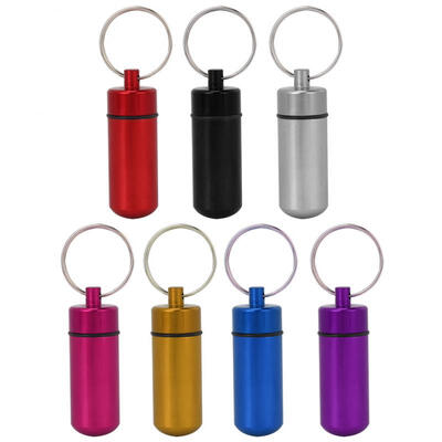 Greensen 8 Pcs Portable Aluminium Alloy Key Ring Waterproof Medicine Pill Box Container Case Bottle
Greensen 8 Pcs Portable Aluminium Alloy Key Ring Waterproof Medicine Pill Box Container Case Bottle
