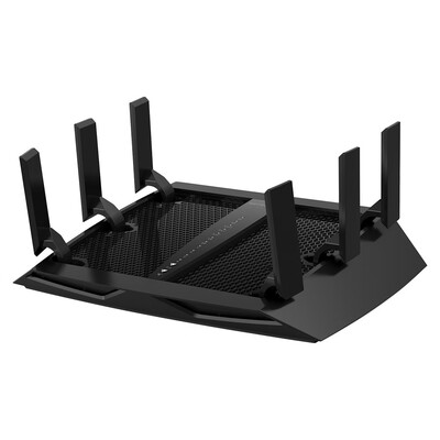 NETGEAR Nighthawk X6 AC3200 Tri-Band Gigabit WiFi Router R8000 Compatible with Amazon EchoAlexa
NETGEAR Nighthawk X6 AC3200 Tri-Band Gigabit WiFi Router R8000 Compatible with Amazon EchoAlexa