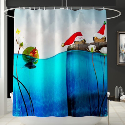 Gobestart Santa Christmas Print Toilet Bathroom Mat And Shower Curtain Four-Piece Set
Gobestart Santa Christmas Print Toilet Bathroom Mat And Shower Curtain Four-Piece Set