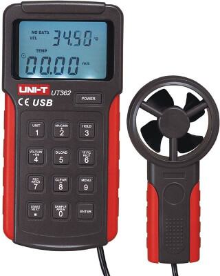 UNI-T UT362 LCD Display Digital Tachometer High Precision Anemoscopes w USB Interface Air Flow Meter
UNI-T UT362 LCD Display Digital Tachometer High Precision Anemoscopes w USB Interface Air Flow Meter