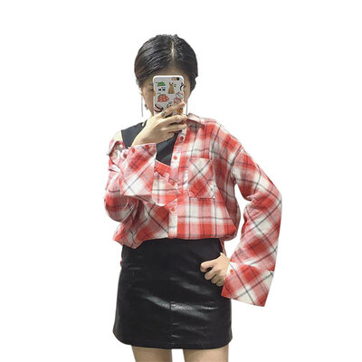 Women Sexy Striped Plaid Blouse Female Off Shoulder Patchwork Long Sleeves Loose Casual Shirts Tops Clothing
Women Sexy Striped Plaid Blouse Female Off Shoulder Patchwork Long Sleeves Loose Casual Shirts Tops Clothing