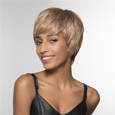 ELEMENT Human HairSynthetic Blend Wigs 6 Inch Short Pixie Cut For Black Women Straight Wig with Gift
ELEMENT Human HairSynthetic Blend Wigs 6 Inch Short Pixie Cut For Black Women Straight Wig with Gift