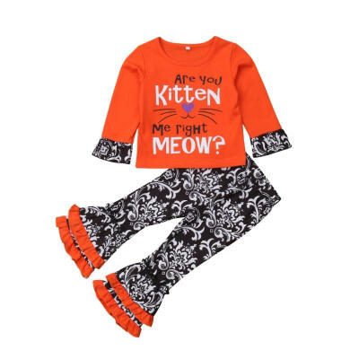 Toddler Kids Baby Girls Floral Cotton Long Sleeve Top T-shirt Long Pants Ruffles Cute Outfits Clothes 1-5T
Toddler Kids Baby Girls Floral Cotton Long Sleeve Top T-shirt Long Pants Ruffles Cute Outfits Clothes 1-5T