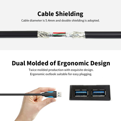 VENTION USB30 Extension Cable Male to Female USB Extension Cord Fast Data Transfer 3m984ft Black
VENTION USB30 Extension Cable Male to Female USB Extension Cord Fast Data Transfer 3m984ft Black