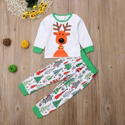 Baby Christmas Clothes Kids Boy Girl Pajamas Set Deer Print Top Xmas Tree Pants Sleepwear Outfits 2pcs
Baby Christmas Clothes Kids Boy Girl Pajamas Set Deer Print Top Xmas Tree Pants Sleepwear Outfits 2pcs