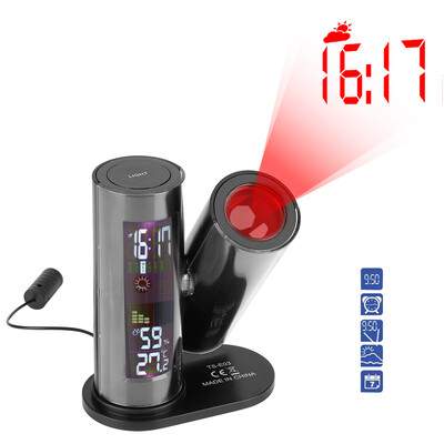 Digital Projection Alarm Clock Indoor Temperature Humidity Display Weather Forecast Alarm Clock Projection Clock
Digital Projection Alarm Clock Indoor Temperature Humidity Display Weather Forecast Alarm Clock Projection Clock
