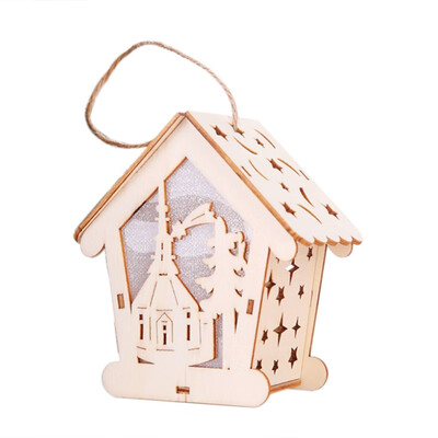 Festival Led Light Wood House Christmas Tree Decorations For Home Hanging Ornaments Holiday Nice Xmas Gift Navidad Wedding
Festival Led Light Wood House Christmas Tree Decorations For Home Hanging Ornaments Holiday Nice Xmas Gift Navidad Wedding