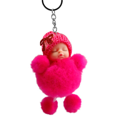 Tailored Cute Sleeping Baby Bowtie Fluffy Pompom Fur Plush Doll Keychain Keyring Key Ring
Tailored Cute Sleeping Baby Bowtie Fluffy Pompom Fur Plush Doll Keychain Keyring Key Ring
