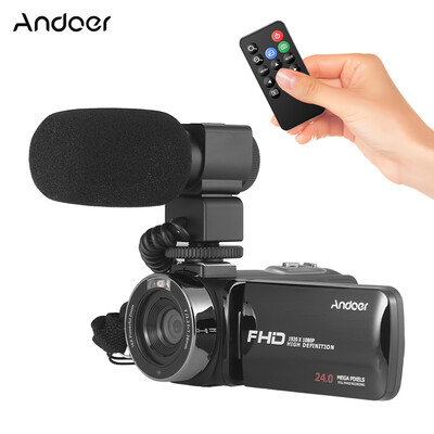 Andoer 1080P HD WiFi Digital Video Camera Camcorder DV Recorder 16X Zoom 30" LCD Touchscreen IR Night Vision with Hot Shoe 039
Andoer 1080P HD WiFi Digital Video Camera Camcorder DV Recorder 16X Zoom 30" LCD Touchscreen IR Night Vision with Hot Shoe 039