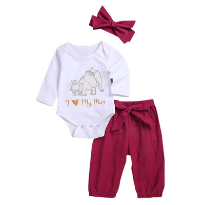 Autumn Baby Girl Casual Elephant Pattern Long Sleeve Romper Tops Trousers Headband 3pcs Outfits Set
Autumn Baby Girl Casual Elephant Pattern Long Sleeve Romper Tops Trousers Headband 3pcs Outfits Set