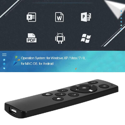 K2 Laser Pointer RF 24GHz Wireless Multifunctional Presenter PowerPoint PPT Clicker Remote Control Plug&Play Black
K2 Laser Pointer RF 24GHz Wireless Multifunctional Presenter PowerPoint PPT Clicker Remote Control Plug&Play Black