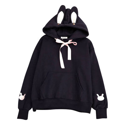 Sweet Style Kpop Cute Rabbit Ears Hoodies Women Solid Plus Size Womens Hooded Pullover Thicken Long-sleeved Hoodie sweatshirt
Sweet Style Kpop Cute Rabbit Ears Hoodies Women Solid Plus Size Womens Hooded Pullover Thicken Long-sleeved Hoodie sweatshirt