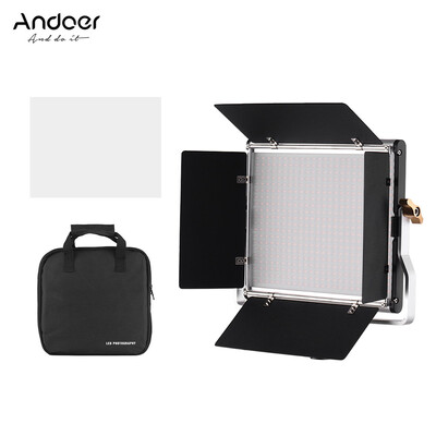 Andoer LED Video Light Panel Fill-in Lamp with Barn Door 480 LED Beads Adjustable Brightness 3200K-5600K Color Temperature for Stu
Andoer LED Video Light Panel Fill-in Lamp with Barn Door 480 LED Beads Adjustable Brightness 3200K-5600K Color Temperature for Stu