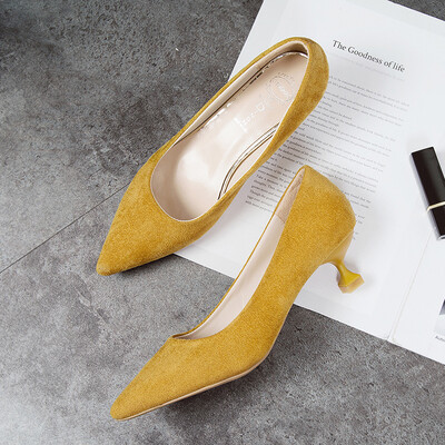 Single Shoe Female Winter 2018 European Station Shallow Slim-heeled Single Shoe Black Professional Working Shoe
Single Shoe Female Winter 2018 European Station Shallow Slim-heeled Single Shoe Black Professional Working Shoe