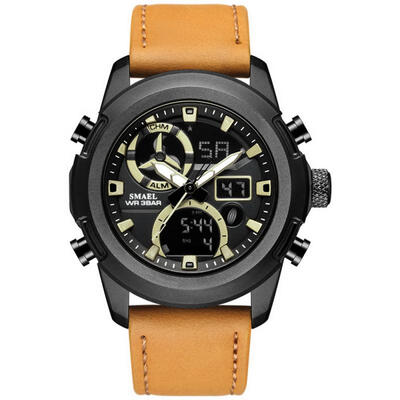 SMAEL 1426 Outdoor Sports Watch Waterproof Leather Wristwatch Multifunctional Digital Male Watches
SMAEL 1426 Outdoor Sports Watch Waterproof Leather Wristwatch Multifunctional Digital Male Watches