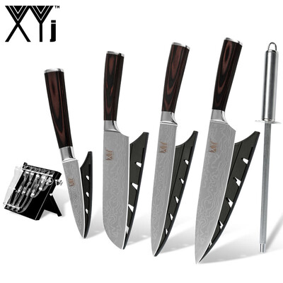 XYJ Four Piece Kitchen Knife Stainless Steel Sharp Blade Kitchen Knives And Handmade Knife Block Sharpener Bar
XYJ Four Piece Kitchen Knife Stainless Steel Sharp Blade Kitchen Knives And Handmade Knife Block Sharpener Bar