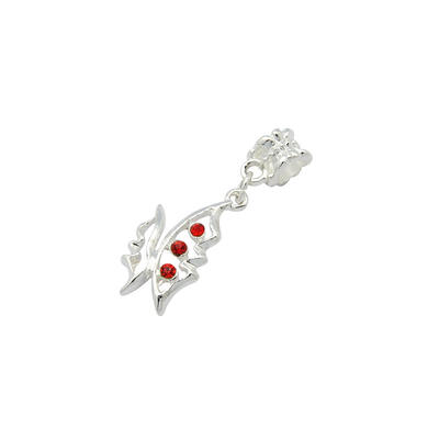 Alloy European Dangle Pendants with Rhinestone Silver Metal Color Butterfly Size about 365mm long
Alloy European Dangle Pendants with Rhinestone Silver Metal Color Butterfly Size about 365mm long