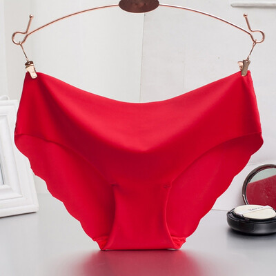 Women Underwear Sexy Lingerie Low-Rise Briefs Ice Silk Seamless Wavy Edge Breathable Panties Solid Color Plus Size Briefs New
Women Underwear Sexy Lingerie Low-Rise Briefs Ice Silk Seamless Wavy Edge Breathable Panties Solid Color Plus Size Briefs New