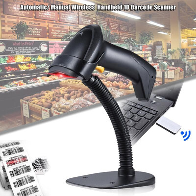 Automatic Manual 24G Wireless Handheld 1D Barcode Scanner Reader Supports Reverse Type Bar Code Scanning with USB Receiver Adjus
Automatic Manual 24G Wireless Handheld 1D Barcode Scanner Reader Supports Reverse Type Bar Code Scanning with USB Receiver Adjus