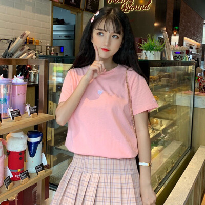 Women T-Shirt colorful Tops Cute Girl Love Heart Embroidery Print T-Shirt Female Casual T shirt Women T Shirt Summer
Women T-Shirt colorful Tops Cute Girl Love Heart Embroidery Print T-Shirt Female Casual T shirt Women T Shirt Summer