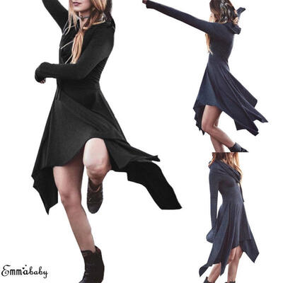 Women Lady Casual Slim Fit Long Sleeve Mini Dress Irregular Hooded Dress Party Cocktail
Women Lady Casual Slim Fit Long Sleeve Mini Dress Irregular Hooded Dress Party Cocktail