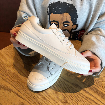 Chic casual small white shoes spring&summer Korean version of fashion ulzzang 100 thick floor shoes
Chic casual small white shoes spring&summer Korean version of fashion ulzzang 100 thick floor shoes