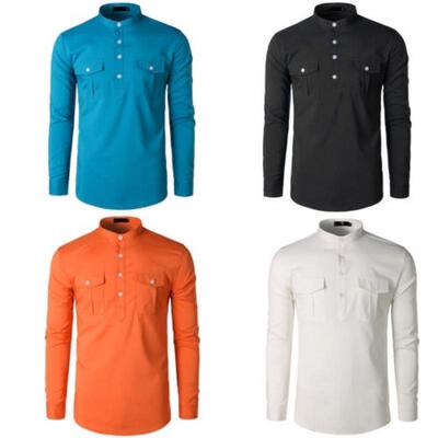 Men Long Sleeve Button Down T-shirt Tops Slim Fit Casual Dress Stylish Shirts Male shirts
Men Long Sleeve Button Down T-shirt Tops Slim Fit Casual Dress Stylish Shirts Male shirts