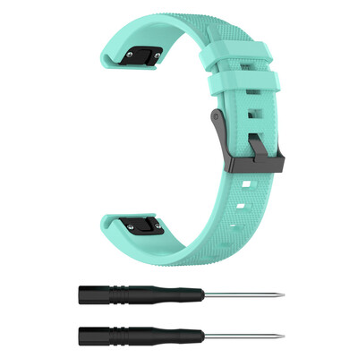 〖Follure〗for Garmin Fenix 5 Plus Band Easy Fit 22mm Width Soft Silicone Watch Strap AG