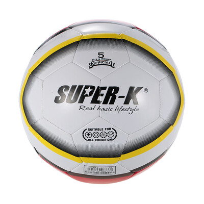 Super-K Football Soccer Ball Size 5 PVC Football Training Balls Machine Sewn PVC Soccer Kids Soccer Ball Training Soccer Ball Stre
Super-K Football Soccer Ball Size 5 PVC Football Training Balls Machine Sewn PVC Soccer Kids Soccer Ball Training Soccer Ball Stre